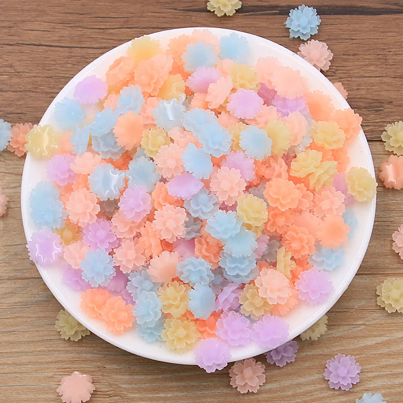 50PCS 13mm Flower Flatback Resin Cabochons Scrapbook Craft DIY Embellishments decor Headwear accessories 50PCS 13mm Flower Flatback Resin Cabochons Scrapbook Craft DIY Embellishments decor Headwear accessories