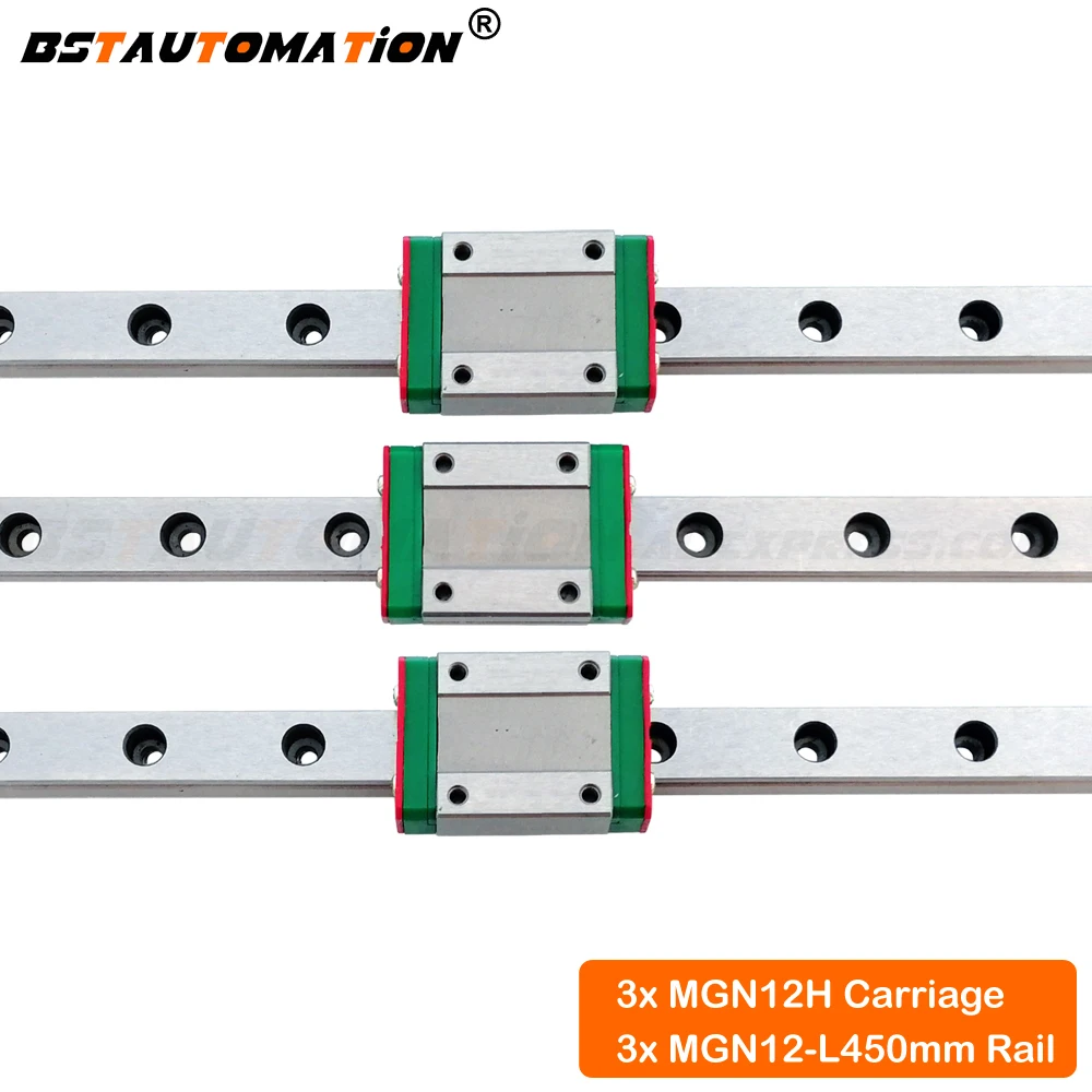 

MGN12 Linear Guide 450mm with MGN12H carriage block for CNC parts