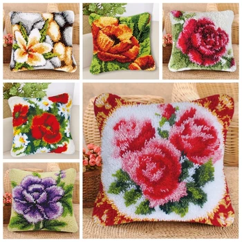 

Latch Hook Rug Kits Smyrna Foamiran Needlework Latch Hook Foamiran For Flowers Embroidery Carpet Cushion Button Package Diiy