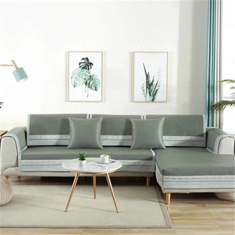 

New Style Hot Selling Large Rims Solid Color Viscose Rattan Mat Sofa Cushion Entities Summer Viscose Summer Sleeping Mat Cushion