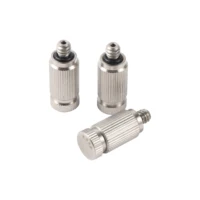 304 Stainless Steel 3/16" Thread High Pressure Atomization Nozzle Garden landscaping Cooling Humidify Disinfection Sprayer 50Pcs 2