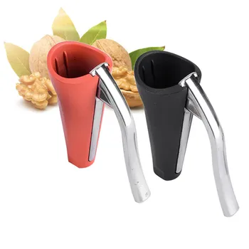 

SEAAN Zinc Alloy Pecan Nut Cracker Walnut Nutcracker Pine Cascanueces Sheller Funnel Frosted Grips Pliers Clamp Kitchen Tool