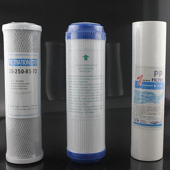 

3pcs Replacement Parts Easy Install Purifier System Universal Reverse Osmosis Ultra Filtration 1 Micron PP Cotton Water Filter