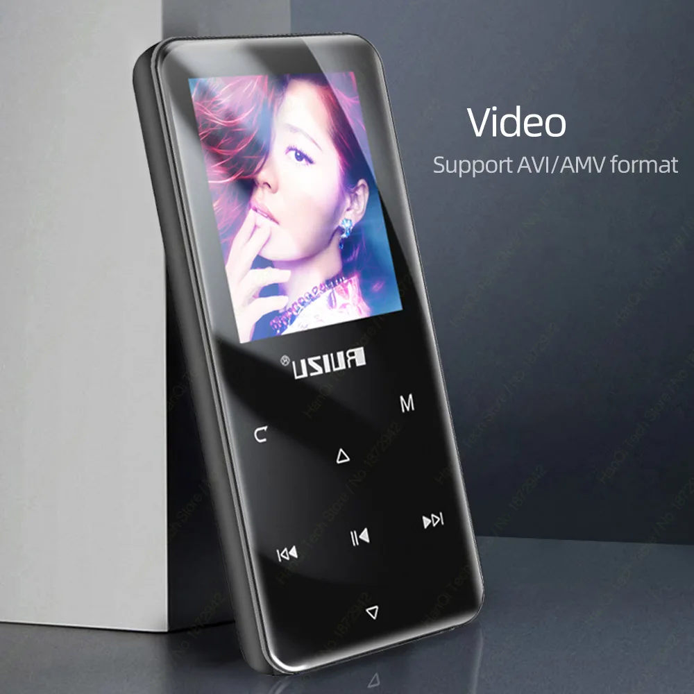 Ruidu D19 Bluetooth 4,0 MP3 плеер без потерь 16 ГБ Портативный Аудио Walkman с fm-радио электронная книга запись шагомер MP3 музыкальный плеер