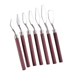 7 PCS/Pack Oil Acrylic Painting Knife Set Versatile Stainless Steel Spatula Palette Knife Painting Mixing Scraper Sets Drop Ship