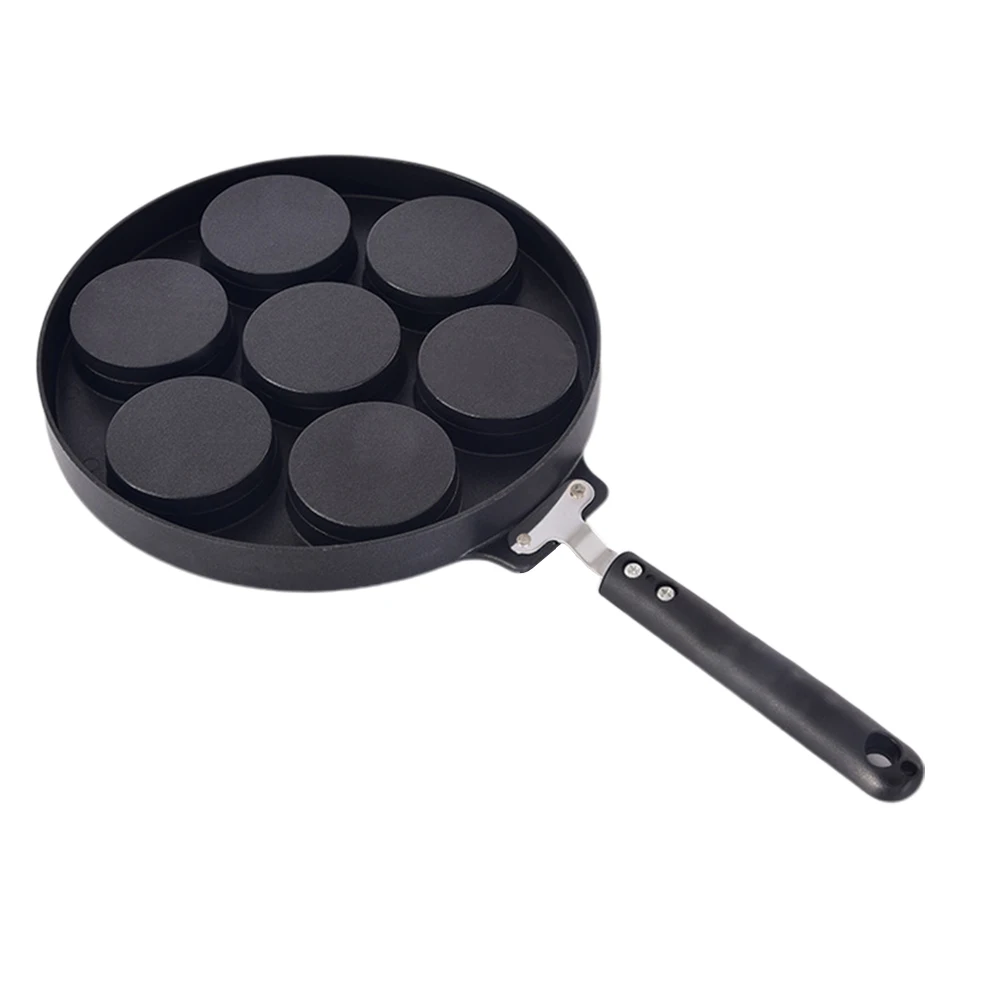 

7 Holes Non Stick Cake Baking DIY Home Kitchen Cartoon Enjoy Aluminium Egg Dumpling Professional Breakfast Pancake Pan Omelette