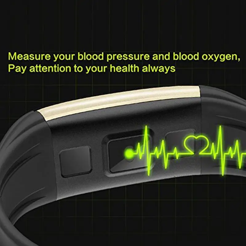 Waterproof Smart Band Blood Pressure Heart Rate Monitor Wrist Watch Intelligent Bracelet Fitness Bracelet Tracker Pedometer