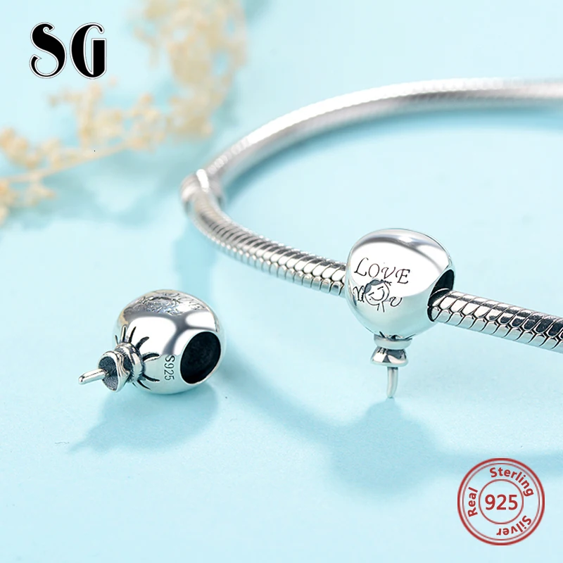 SG модные шарики с надписью Love, подвески, бусины, Аксессуары для браслета pandora, серебро 925, оригинальные ювелирные изделия, сделай сам, Рождество