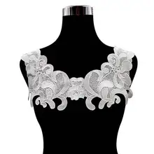 Вышивка шеи воротник diy поддельные съемные воротники водорастворимые Женская бутоньерка трехмерные кружевные аксессуары