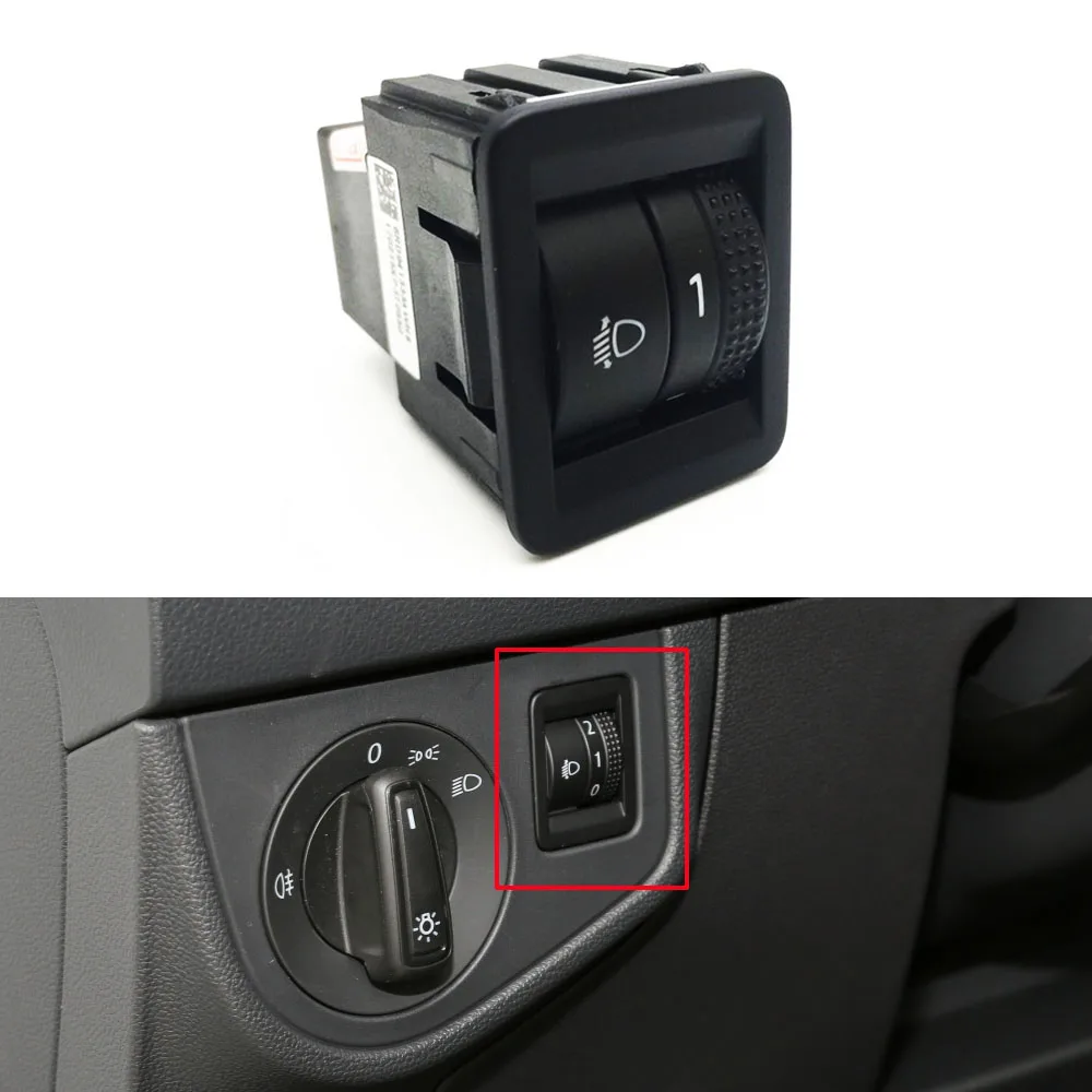 Car Headlight Adjustment Switch Dashboard Light Brightness Dimmer