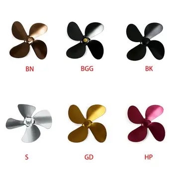 

Aluminum Alloy Fireplace Fan accessories Large Airflow 4 Blades Heat Powered 37MD