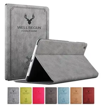 

For samsung Galaxy Tab A 8.4 (2020) T307 Luxury Fashion Deer Pattern Cloth Texture Flip stand Protector Tablet Cover Shell case