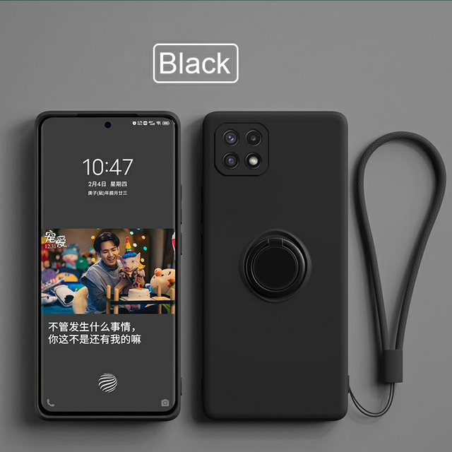 Silicone Magnetic Ring Holder Case For Samsung Galaxy A22s Case On Samsung A22s A22 s 5G Stand Strap Ring Silicon Cover