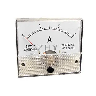 

Direct Current 0-3A Amperemeter Wht Analog Panel Meter