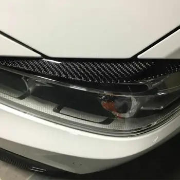 

Black Headlight Eyebrow Soft Accessory Parts Carbon Fiber High Quality
