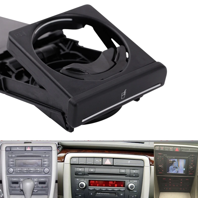 New Black Front Car Cup Holder Sliding for VW Audi A4/B6/B7 2002-2008 8E1862534K | Автомобили и мотоциклы