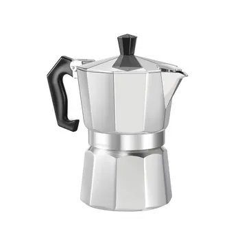 

Espresso Coffee Maker Moka Percolator Pot Aluminum 8-angle Moka Pot Espresso Stove Top Coffee Maker 3 Cup/6 Cup Stainless Steel