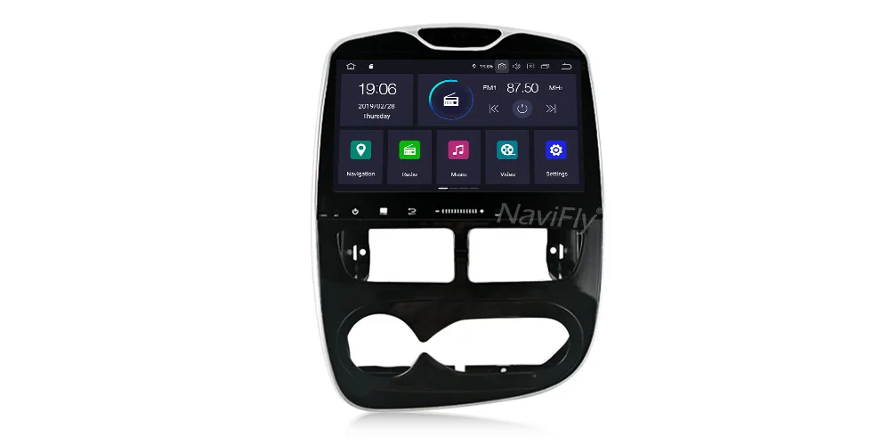 NaviFly 10," HD 4 ГБ Android 9 GPS для автомобиля, стерео для Renault Clio 2013 Авто Радио Аудио навигация без DVD