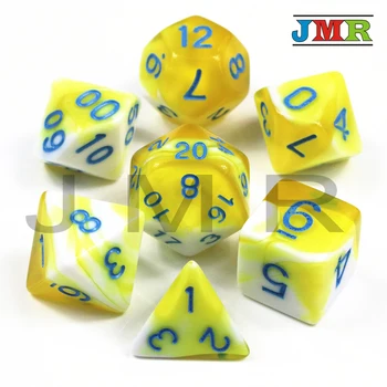 

7PCS TRPG Dice for Dungeons & Dragons D4-D20 Multi Sided Game Cube Dices Entertainment