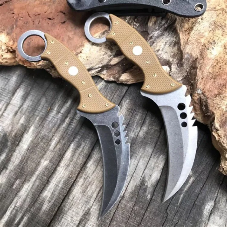Открытый самообороны тактический боевой Karambit CS GO счетчик-strike Универсальный нож кемпинг охотничий нож выживания коготь ножи