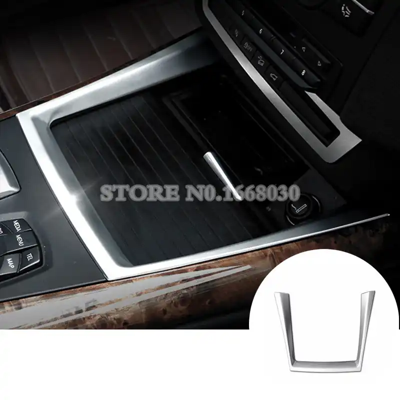 Внутренняя консоль держатель стакана воды накладка 1 шт для BMW X5 E70 2008 2013|Лепнина