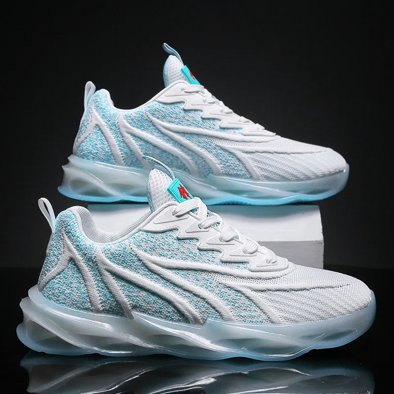 

Summer blade bottom mesh breathable casual men's shoes sports wind transparent bottom tide shoes boys running shoes
