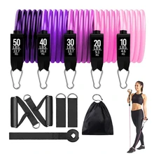 

11 Pcs Latex Resistance Bands Set Fitness Sport Rubber Elastic Bands Muscle Strength Training Home Gym Yoga Tubes Pull Rope