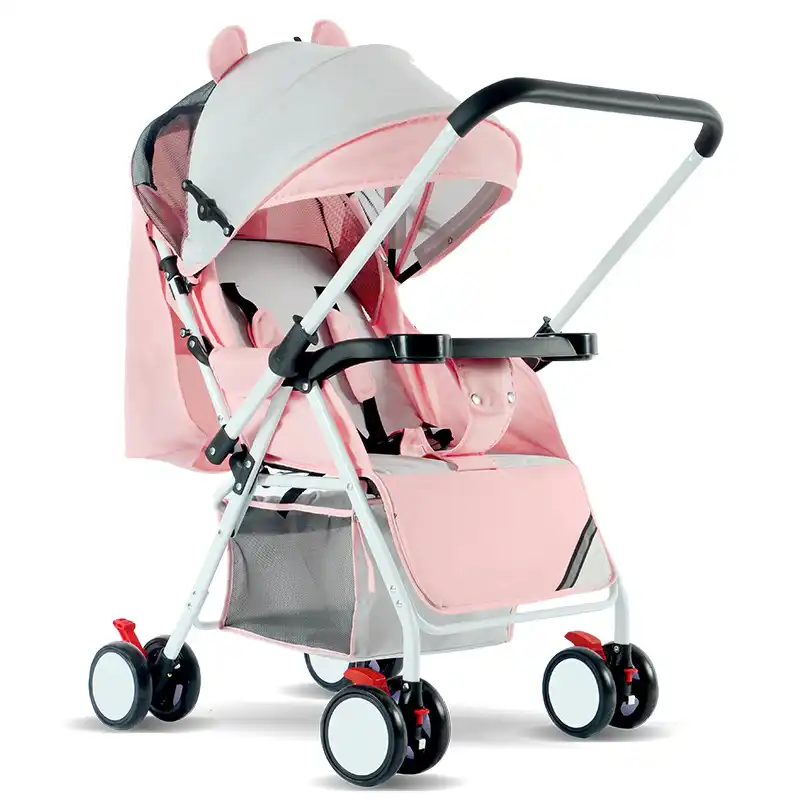 Wholesale Lightweight Baby Stroller Carriage Travel Convenient Folding Baby Simple Child Mini Pink Four Wheel Trolley Pram Four Wheels Stroller Aliexpress