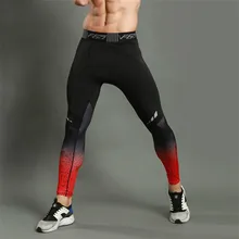 Колготки для фитнеса, бега, мужские Компрессионные спортивные Леггинсы с 3D принтом, спортивная одежда для активного отдыха, беговые штаны для бега, мужские спортивные штаны для спортзала