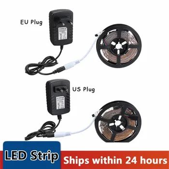 

RGB LED Strip 5/10M Led Light Tape 5050 5M 10M DC 12V Waterproof RGB LED Lamp Diode Ribbon Controller EU US PLUG