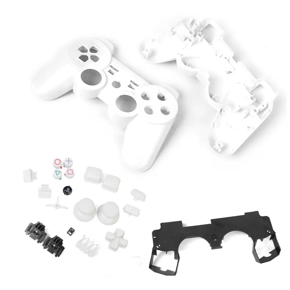 Белый металлический чехол с полным корпусом комплект кнопок для Sony PlayStation3 PS3