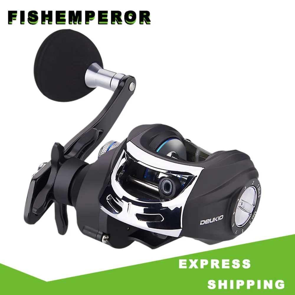 

7.2:1 Baitcast Fishing Reel 4+1 Bearing Large Line Capacity Lightweight Left-handed Right-handed Bait Casting Fishing Wheel Tool