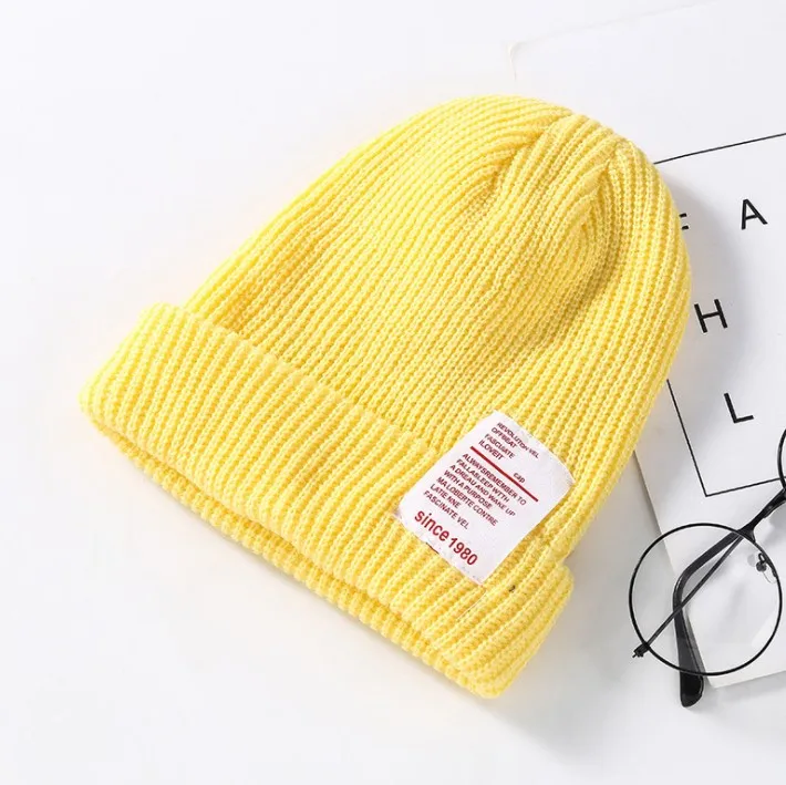 Вязаная зимняя шапка унисекс в стиле хип хоп|Аксессуары для костюмов| |