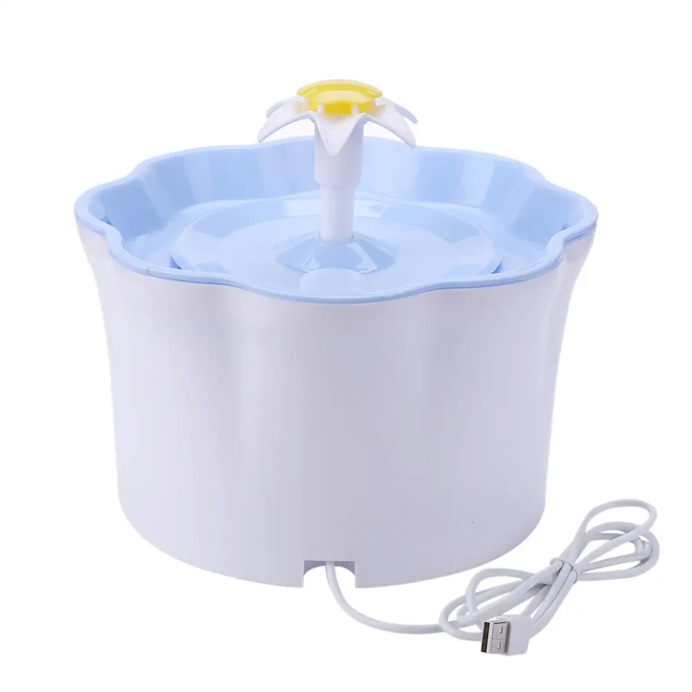 2.6L Pet Water Dispenser Automatic Drinking Fountains See-through Window Design for Cat Dog Small Animal
