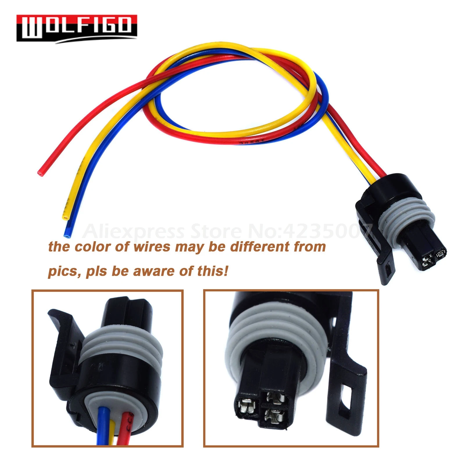 

WOLFIGO 1 PC / 5PCS 3-Way For LS1 LT1 TPS Throttle Position Sensor Pigtail Wiring Connector Harness 93-02 1P1065 PT375,12102748