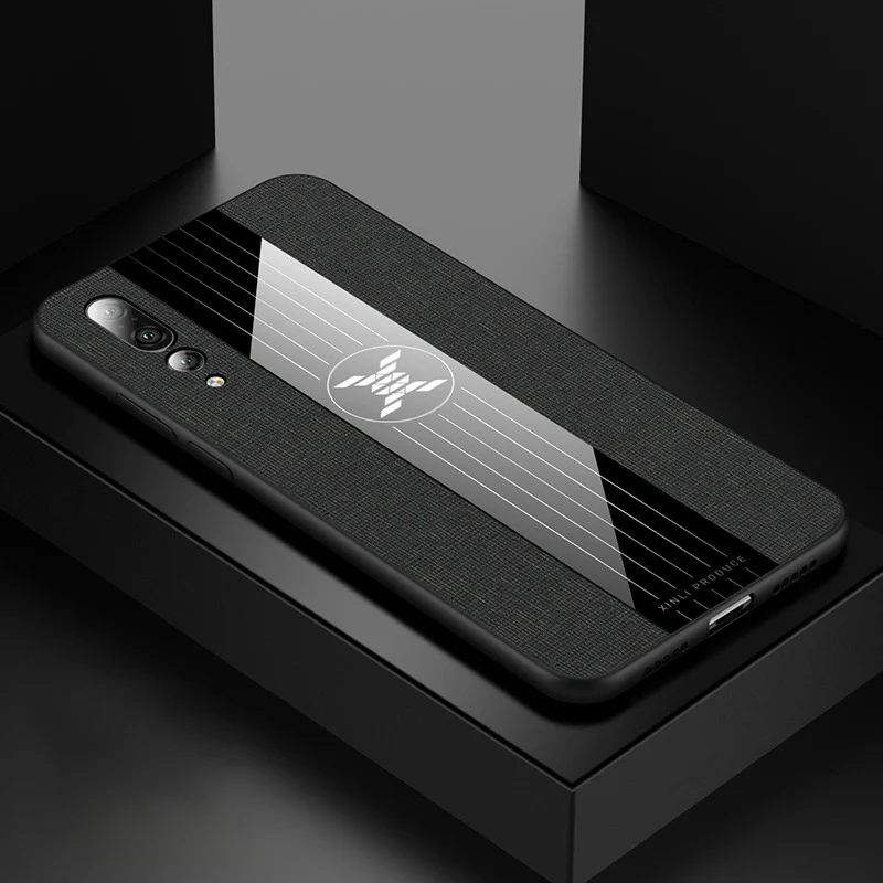 Ikrsses для huawei P20 Pro Чехол простая скатерть текстура автомобильный держатель с магнитным креплением чехол для huawei P20 lite Nova 3e TPU рамка Крышка - Цвет: Black no Ring