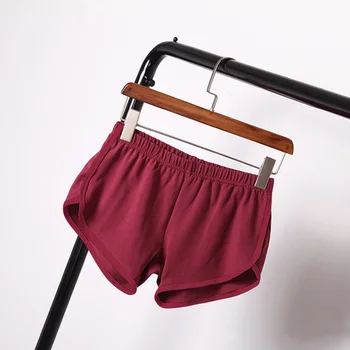 

2019 New Summer Solid Color Loose Soft Shorts Women Elastic Waist Short Beach Shots