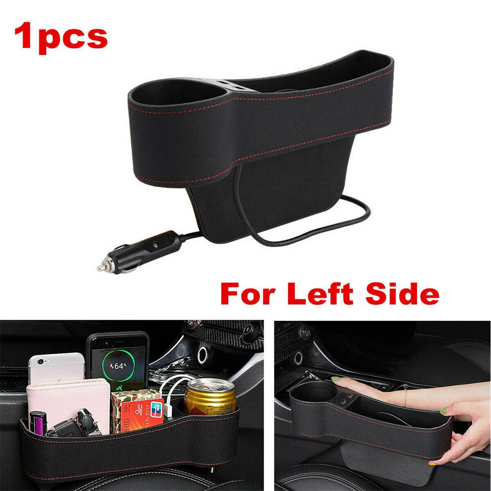 

Car interior accessories Left Universal Pair Passenger Driver Side Car Seat Gap Storage Box for Pocket Organizer Phone Holders