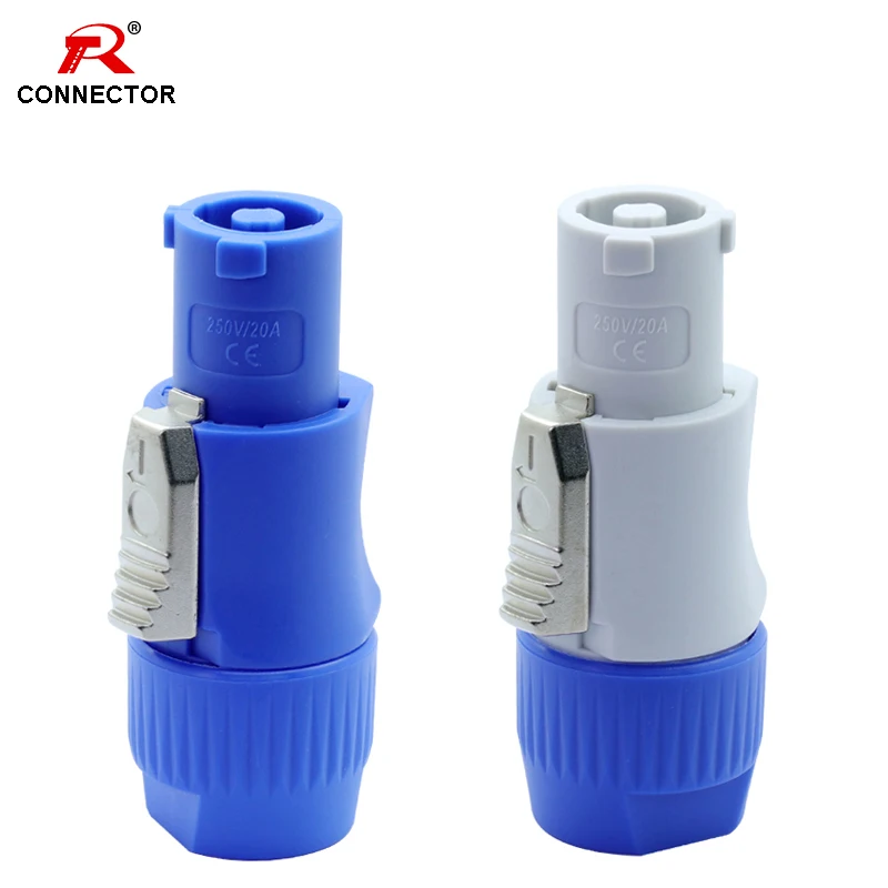 

1pc PowerCon Connector NAC3FCA NAC3FCB 20A AC Cable Connector 250V Powercon 3 pin Speaker Chassis Adapter powercon male plug