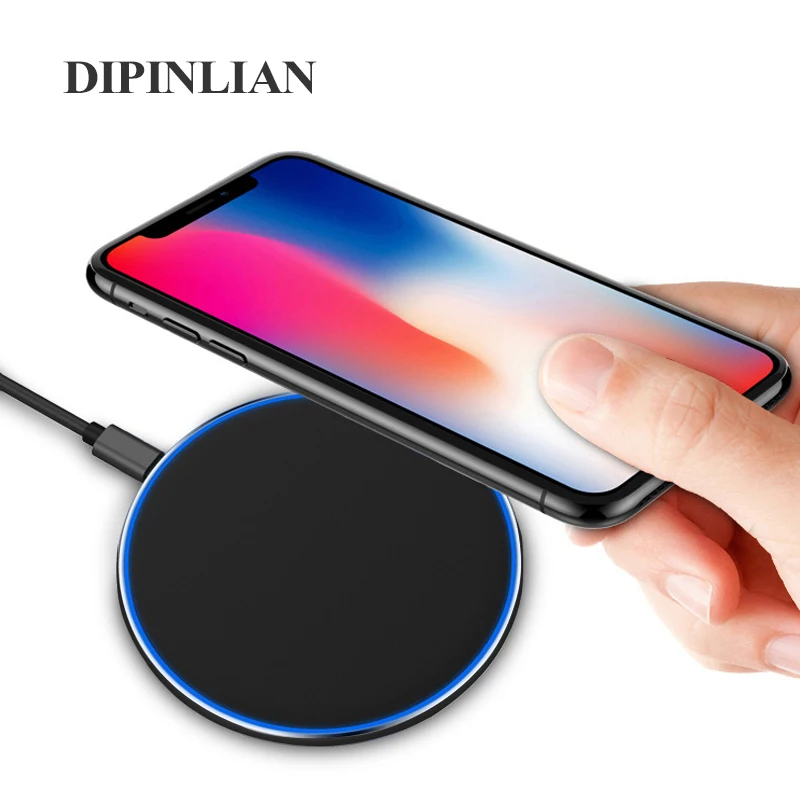 10 Вт Qi Беспроводное зарядное устройство для iPhone 8 X XR XS Max Быстрое беспроводное Samsung