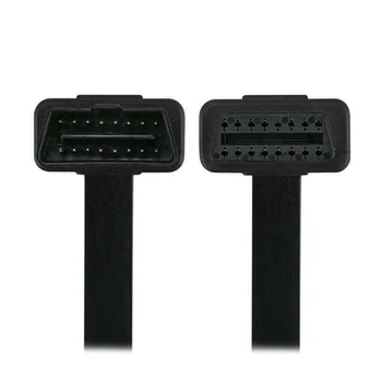 

OBD2 Extension Cable 16Pin With Switch Connector Adaptor Diagnostic Black Automotive