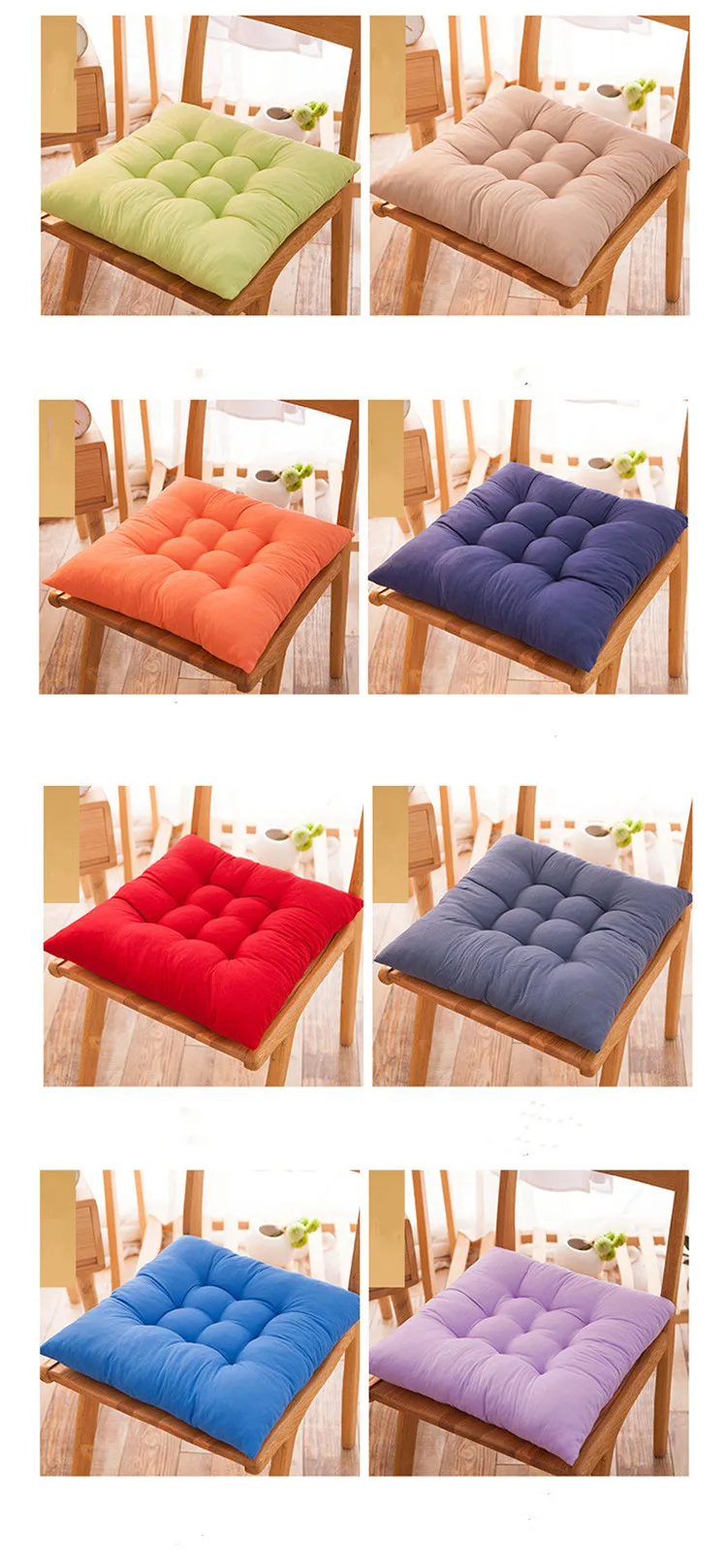 Многоцветные удобные коврики для стула диванные подушки ягодицы поясные Мягкие подушечки для домашнего декора 38*38 см обеденная Подушка для стула подушка