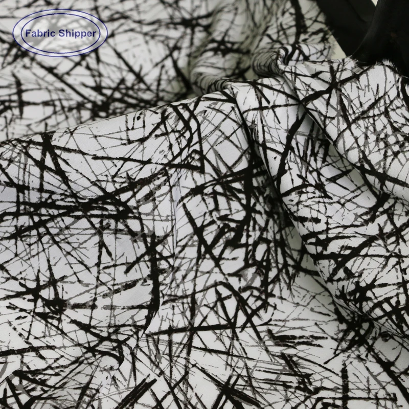 100 см * 140 будущее геометрический хлопок материал ВИСКОЗА пошив одежды текстиль |