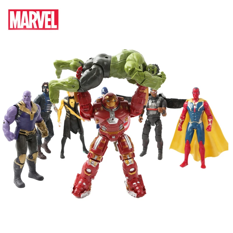 Figuras de acción de Marvel, vengadores Infinity War, Iron Man, Spider Man,  Thanos, Thor, modelo, juguetes de colección para niños, regalo de  Navidad|Transformador/Robot| - AliExpress