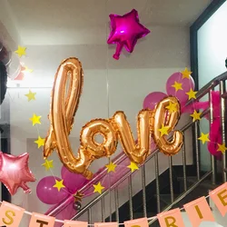 Ballon Film aluminium coloré amour 106cm * 65cm, décoration de lieu de Banquet d'hôtel de mariage, décorations de fête 