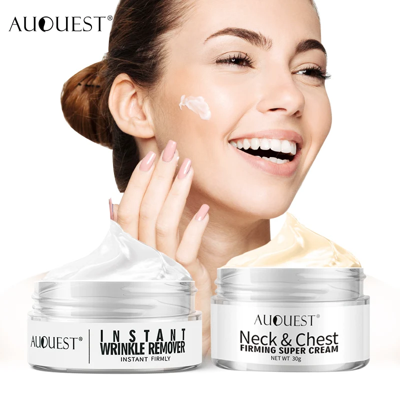 AuQuest 5 Seconds Wrinkle Remover Face & Neck Firming Cream Skin Lifting Dark Spot Removal Cream Woman Beauty Skin Care Products