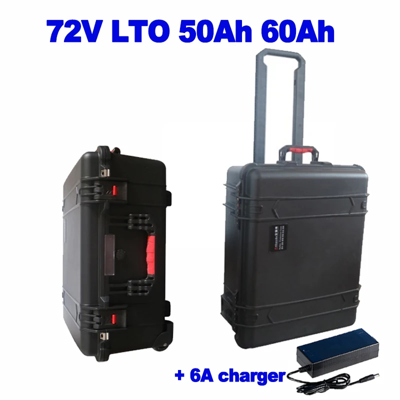 LTO 72v 50AH 60Ah lithium titanate Battery Pack 80A BMS long life 20000 cycles Antique Car new energy car forklift + 6A charger |