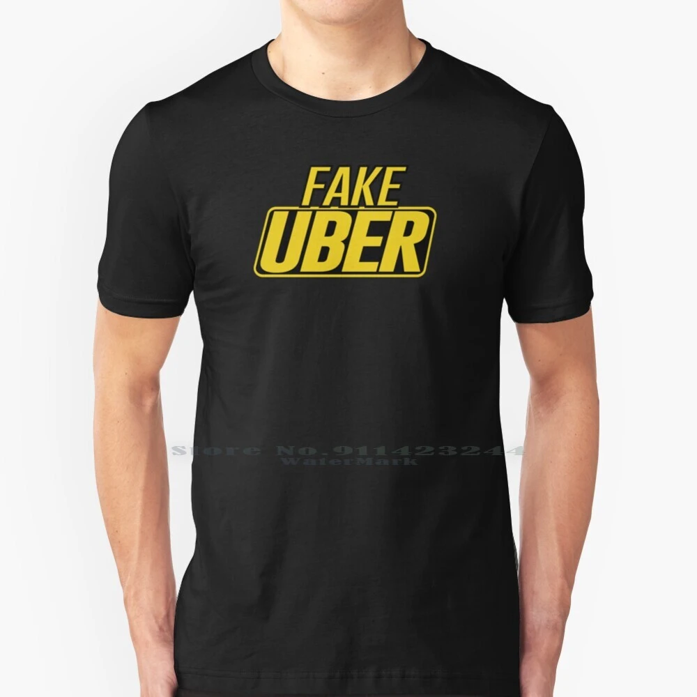Fake Uber T Shirt 100% Pure Cotton Uber Fake Taxi Funny Money Sex 