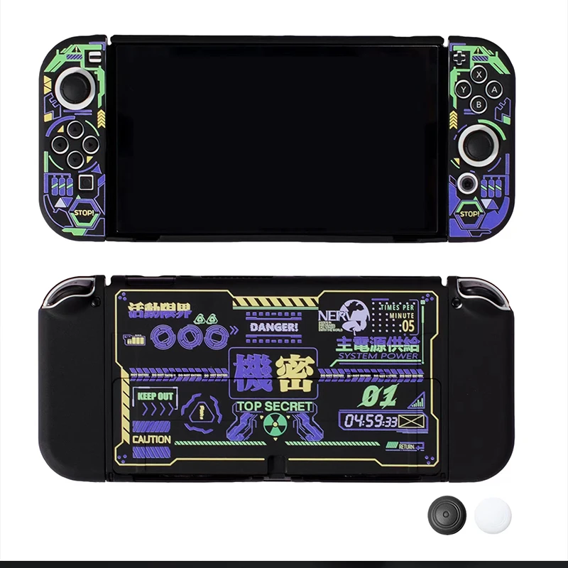 Interruptor Oled Case Legal Preto Macio Tpu Capa Suporte Escudo Protetor para Nintend Switch Oled ns Joy-con Case Acessórios - Image 2