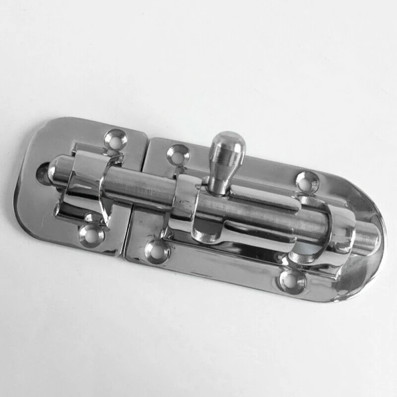 

1*Latch 60mm/90mm/110mm Marine Hardware Cabinet Door Latch Sliding Lock Stainless Steel Barrel Bolt High Quality